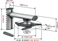 Vogel's EPW 6565 projektorialus Sein Hõbe – pilt 18