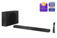 Sharp 2.1ch Ultra-slim Dolby Atmos/DTS Virtual: X Soundbar with Wireless Subwoofer | HT-SBW320 | 360 W | Bluetooth | Wireless connection | Black – pilt 5