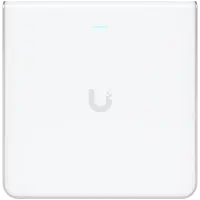 UBIQUITI U6 Enterprise In-Wall, 10 spatial streams, 115 m² (1,250 ft²) coverage, 600+ connected devices, Powered using PoE+/PoE++, (4) GbE ports with (1) PoE output, 2.5 GbE uplink.