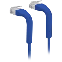 Ubiquiti U-Cable-Patch-1M-RJ45-BL Ultra-thin patch cable with bendable boots designed for installation flexibility, 3 mm outer diameter, 1m, Blue