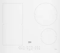 BEKO Hob | HII64200FMTW | Induction | Number of burners/cooking zones 4 | Touch control | Timer | White