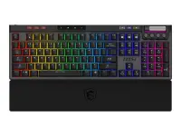 MSI STRIKE PRO WIRELESS | Gaming keyboard | Wireless | US | Black | 2.4 GHz Wireless, Bluetooth, USB 2.0 | Kailh Midnight Pro Silent Tactile