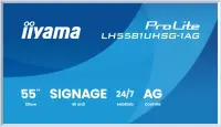 iiyama LH5581UHSG-1AG infoekraan Digital signage lameekraan 138,7 cm (54.6") WiFi 500 cd/m² 4K Ultra HD Valge Sisseehitatud protsessor Android 24/7