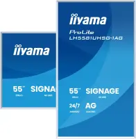 iiyama LH5581UHSG-1AG infoekraan Digital signage lameekraan 138,7 cm (54.6") WiFi 500 cd/m² 4K Ultra HD Valge Sisseehitatud protsessor Android 24/7 – pilt 13