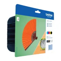 Brother LC-129XLVALBP tindikassett 4 tk Originaal Must, Tsüaan, Kastanpruun, Kollane