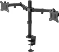 Goobay Dual Monitor Mount Flex | Swivel, Tilt, Rotation | 17-32 " | Maximum weight (capacity) 8 kg | Black