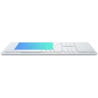 CLEVETURA CLVX 1 Touch-On-Keys AI Wireless Keyboard, ANSI US Mac layout, Scissor Switches, Aluminum Chassis, Interactive RGB, Mac/iPad/AppleTV/PC support