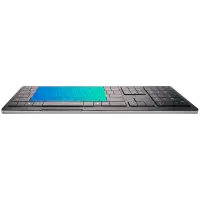 CLEVETURA CLVX 1 Touch-On-Keys AI Wireless Keyboard, ANSI US Windows Layout, Scissor Switches, Aluminum Chassis, Interactive RGB, Windows/Linux/MacOS support