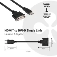 CLUB3D HDMI to DVI Single Link Passive Adapter – pilt 2