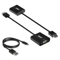 CLUB3D CAC-1302 videokaabliadapter 0,5 m HDMI tüüp A (Standard) VGA (D-Sub) Must