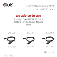 CLUB3D CAC-1188 videokaabliadapter 0,09 m Mini DisplayPort HDMI Must – pilt 8