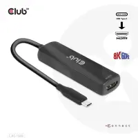 CLUB3D CAC-1588 videokaabliadapter 0,17 m USB tüüp-C HDMI Must – pilt 11
