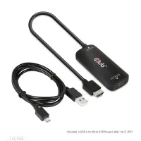 CLUB3D CAC-1336 videokaabliadapter 1 m HDMI + USB USB tüüp-C Must – pilt 2