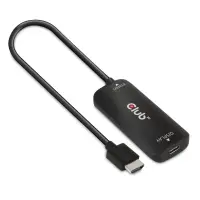 CLUB3D CAC-1336 videokaabliadapter 1 m HDMI + USB USB tüüp-C Must