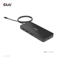 CLUB3D CSV-1581 sülearvuti dokk ja pordireplikaator Dokkimine Thunderbolt 4 Must – pilt 20