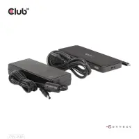 CLUB3D CSV-1581 sülearvuti dokk ja pordireplikaator Dokkimine Thunderbolt 4 Must – pilt 21