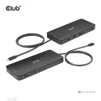 CLUB3D CSV-1581 sülearvuti dokk ja pordireplikaator Dokkimine Thunderbolt 4 Must – pilt 22