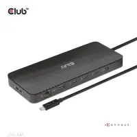 CLUB3D CSV-1581 sülearvuti dokk ja pordireplikaator Dokkimine Thunderbolt 4 Must – pilt 23
