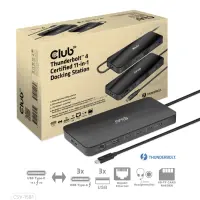CLUB3D CSV-1581 sülearvuti dokk ja pordireplikaator Dokkimine Thunderbolt 4 Must – pilt 25