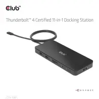 CLUB3D CSV-1581 sülearvuti dokk ja pordireplikaator Dokkimine Thunderbolt 4 Must – pilt 27