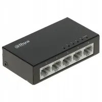 Switch|DAHUA|Switch type Unmanaged|Switch layer L2|Form factor Desktop/Wall-Mounting|5xRJ-45 ports|RJ-45 Ports Type Fast Ethernet (10/100)|5xFast Ethernet (copper) ports quantity|SF1005-EUR