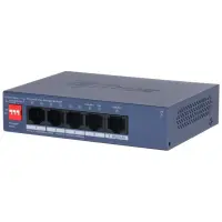 Switch|DAHUA|DH-CS4005-4ET1GT-36|Switch layer L2|4xRJ-45 ports|RJ-45 Ports Type Fast Ethernet (10/100)|1xGigabit Ethernet (copper) ports quantity|4xPower over Ethernet (PoE) ports quantity|Total Power over Ethernet (PoE) budget 36 W|CS4005-4ET1GT-36