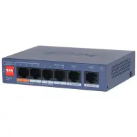 Switch|DAHUA|DH-CS4006-4ET2GT-60|Switch layer L2|2xRJ-45 ports|RJ-45 Ports Type Fast Ethernet (10/100)|4xGigabit Ethernet (copper) ports quantity|Power over Ethernet (PoE) Yes|4xPower over Ethernet (PoE) ports quantity|Total Power over Ethernet (PoE) budget 60 W|CS4006-4ET2GT-60