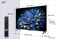 TCL T69C 43T69C teler 109,2 cm (43") 4K Ultra HD Nutiteleri funktsioon WiFi Must 350 cd/m² – pilt 21