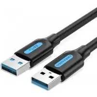CABLE USB3.0 MALE TO MALE/0.5M BLACK CONBD VENTION