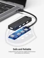 I/O HUB 5-IN-1 USB-C/0.15M TGKBB VENTION – pilt 7