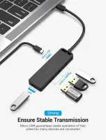 I/O HUB 5-IN-1 USB-C/0.15M TGKBB VENTION – pilt 8