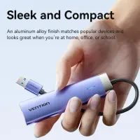 I/O HUB 5-IN-1 USB 3.0/0.15M TGFSB VENTION – pilt 7