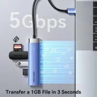 I/O HUB 5-IN-1 USB 3.0/0.15M TGFSB VENTION – pilt 10