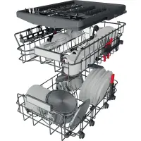 Whirlpool Dishwasher | WSBO 3O34 PF X | Built-in | Width 45 cm | Number of place settings 10 | Number of programs 8 | Energy efficiency class D | Display | Stainless steel – pilt 5
