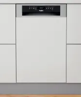 Whirlpool Dishwasher | WSBO 3O34 PF X | Built-in | Width 45 cm | Number of place settings 10 | Number of programs 8 | Energy efficiency class D | Display | Stainless steel