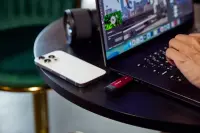 Kingston Technology Dual Portable 2 TB USB Type-A / USB Type-C 3.2 Gen 2 (3.1 Gen 2) Must, Punane