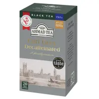 Ahmad Earl Grey kofeiinivaba must tee, 20 kotikest
