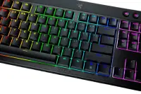 Razer | BlackWidow V4 Low-Profile Tenkeyless HyperSpeed | Keyboard | Wireless | US | Bluetooth | Black | Green Switches