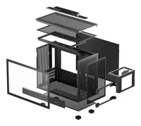 Deepcool Case | CH160 Plus | Mini-ITX | Black – pilt 7