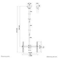 Neomounts CL35-440BL16XL telerikinnitus 177,8 cm (70") Must – pilt 5