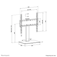 Neomounts DS45-430BL14 telerikinnitus 139,7 cm (55") Must – pilt 6