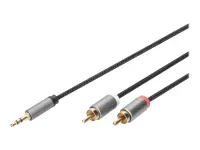 Digitus Audio adapter cable, 3.5 mm stereo jack to RCA | DB-510330-010-S