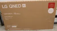 SALE OUT. LG 75QNED80A3A 75" (189 cm) LED LCD TV | SALE OUT. LG TV | 75QNED80A3A | 75 | Smart TV | webOS 25 | 4K UHD | DAMAGED PACKAGING
