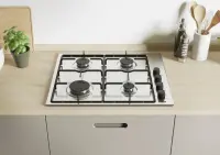 Candy Hob | Idea CHW6LBX/4U2 | Gas | Number of burners/cooking zones 4 | Knob | Stainless Steel