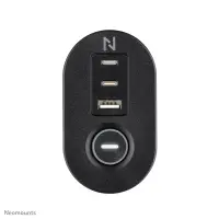 Neomounts | Desk socket with clamp and USB-C and USB-A ports - Quick charge | DS22-840BL6 – pilt 2