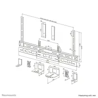 Neomounts AV30-500BL Videobar Kit | Universal | 43-110 " | Maximum weight (capacity) 10 kg | Black – pilt 6