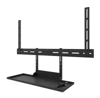 Neomounts Floor stand | AV40-500BL Keyboard Shelf Kit | Height adjustment | 43-110 " | Maximum weight (capacity) 2.5 kg | Black – pilt 20