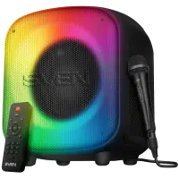 Speaker SVEN PS-555, black, power output 65 W (RMS), TWS, Bluetooth, USB, microSD, RC, lithium battery – pilt 4