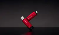 Kingston Technology Dual Portable 2 TB USB Type-A / USB Type-C 3.2 Gen 2 (3.1 Gen 2) Must, Punane – pilt 7