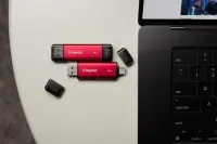 Kingston Technology Dual Portable 2 TB USB Type-A / USB Type-C 3.2 Gen 2 (3.1 Gen 2) Must, Punane – pilt 16